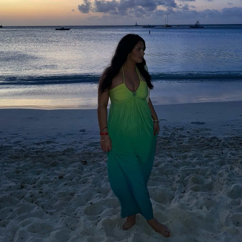 Green Ombre Maxi Dress